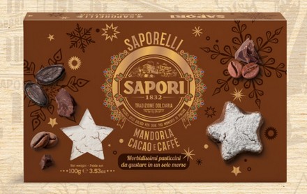 PASTICCERIA SAPORI SAPORELLI CACAO E CAFFE' GR.100